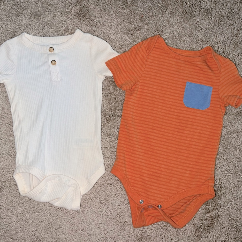 2 pieces short-sleeve bodysuit Baby Cat & Jack 6-9m